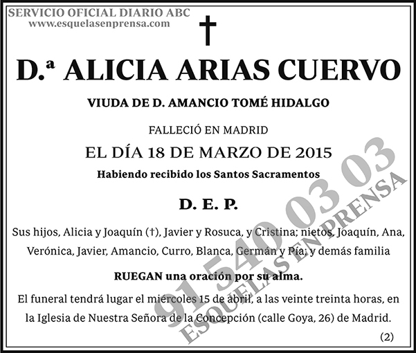 Alicia Arias Cuervo